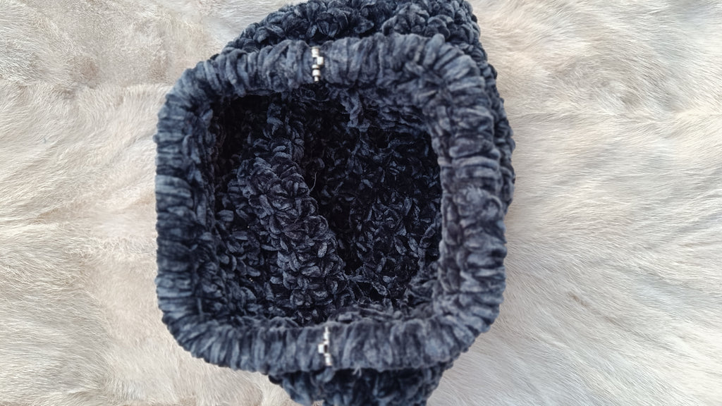 Clutch Pandora efecto terciopelo